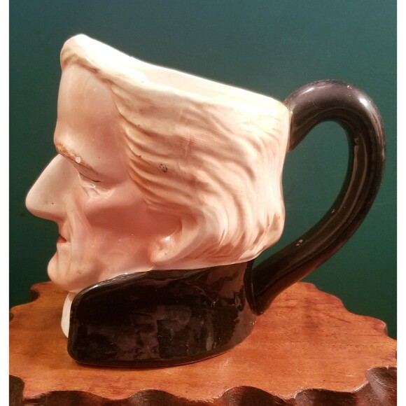 Vintage George Washington Ceramic Toby Jug Character Mug 5.5"x4.5"x3.25" Japan - Picture 2 of 5